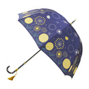 丸屋根深張傘‐蒲公英／濃藍（ドーム傘-たんぽぽ／こいあい）