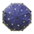 丸屋根深張傘‐蒲公英／濃藍（ドーム傘-たんぽぽ／こいあい）