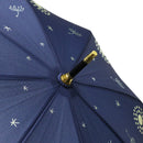 丸屋根深張傘‐蒲公英／濃藍（ドーム傘-たんぽぽ／こいあい）