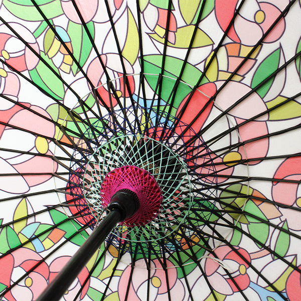 舞妓傘‐モダン椿