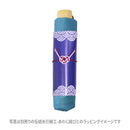和柄テキスタイル 三つ折り畳み傘‐躑躅／スカイブルー（わがらてきすたいる みつ折りたたみ傘‐つつじ）