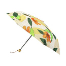 和柄テキスタイル 三つ折り畳み傘‐躑躅／ベージュ（わがらてきすたいる みつ折りたたみ傘-つつじ）