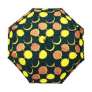 天然竹三つ折り畳み傘‐月銘仙／夜更（てんねんたけみつ折りたたみ傘-つきめいせん／よふけ）