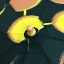 天然竹三つ折り畳み傘‐月銘仙／夜更（てんねんたけみつ折りたたみ傘-つきめいせん／よふけ）