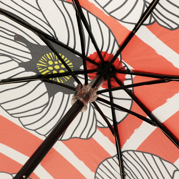 和柄テキスタイル 三つ折り畳み傘‐雪牡丹（わがらてきすたいる みつ折りたたみ傘‐ゆきぼたん）