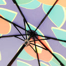 和柄テキスタイル 三つ折り畳み傘‐TSUBAKI／紺青（わがらてきすたいる みつ折りたたみ傘‐つばき／こんじょう）