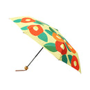 和柄テキスタイル 三つ折り畳み傘‐TSUBAKI／生成（わがらてきすたいる みつ折りたたみ傘-つばき／きなり）