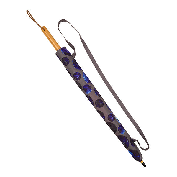 和柄テキスタイル 長傘袋‐紫金石（わがらてきすたいる なががさぶくろ-ブルーゴールドストーン）