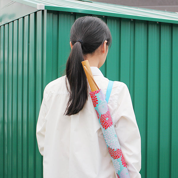 和柄テキスタイル 長傘袋‐菊日和（わがらてきすたいる なががさぶくろ-きくびより）