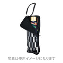 和柄テキスタイル 折り畳み傘袋‐矢絣／黒檀（わがらてきすたいる 折りたたみ傘ケース-やがすり／こくたん）