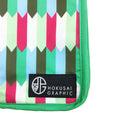 和柄テキスタイル 折り畳み傘袋‐矢絣／翡翠（わがらてきすたいる 折りたたみ傘ケース-やがすり／ひすい）