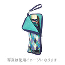 和柄テキスタイル 折り畳み傘袋‐網目／濃紺（わがらてきすたいる 折りたたみ傘ケース-あみめ／のうこん）