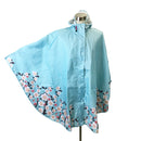 和柄テキスタイル 雨合羽‐桜（わがらてきすたいる レインコート-さくら）