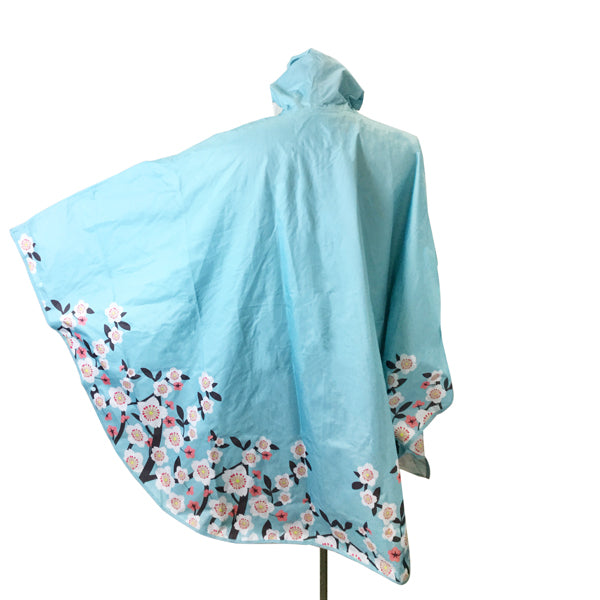 和柄テキスタイル 雨合羽‐桜｜おしゃれな和柄傘ブランド［和傘や