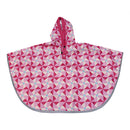 和柄テキスタイル 子供雨合羽‐ふうしゃ／もも（わがらてきすたいる キッズレインコート-ふうしゃ／もも）