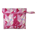 和柄テキスタイル 子供雨合羽‐ふうしゃ／もも（わがらてきすたいる キッズレインコート-ふうしゃ／もも）