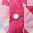 和柄テキスタイル 子供雨合羽‐こま／あお（わがらてきすたいる キッズレインコート-こま／あお）