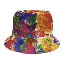 和柄テキスタイル リバーシブル雨帽子‐紫陽花／生成／60cm（わがらてきすたいる りばーしぶるレインハット‐あじさい／きなり／60cm）