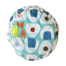 和柄テキスタイル リバーシブル雨帽子‐おさなごおにぎり／55cm（わがらてきすたいる りばーしぶるレインハット‐おさなごおにぎり／55cm）