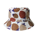 和柄テキスタイル リバーシブル雨帽子‐苺／純白／55cm（わがらてきすたいる りばーしぶるレインハット‐いちご／じゅんぱく／55cm）