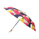 和柄テキスタイル 三つ折り畳み傘‐大嘴／マゼンタ（わがらてきすたいる みつ折りたたみ傘‐おおはし）