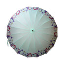 和柄テキスタイル 16本骨長傘‐群ペンギン／パステル（わがらてきすたいる 16ぽんほねなががさ‐むれぺんぎん）