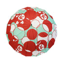 和柄テキスタイル 16本骨長傘‐朝顔／レッド（わがらてきすたいる 16ぽんほねなががさ‐あさがお）