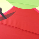 和柄テキスタイル 16本骨長傘‐りんご（わがらてきすたいる 16ぽんほねなががさ‐林檎）