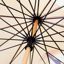 和柄テキスタイル 16本骨長傘‐りんご（わがらてきすたいる 16ぽんほねなががさ‐林檎）