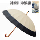 富嶽蛇の目24本骨長傘‐神奈川沖浪裏（ふがくじゃのめ24ほんほねなががさ-かながわおきなみうら）