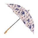 和柄テキスタイル 天然竹日傘‐百合（わがらてきすたいる てんねんだけひがさ-ゆり）