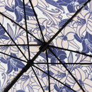 和柄テキスタイル 天然竹日傘‐百合（わがらてきすたいる てんねんだけひがさ-ゆり）