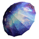 和柄テキスタイル 16本骨長傘‐宇宙（わがらてきすたいる 16ぽんほねなががさ‐うちゅう）