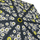 和柄テキスタイル 三つ折り畳み傘‐マーガレット／ネイビー（わがらてきすたいる みつ折りたたみ傘-木春菊）