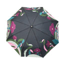 和柄テキスタイル 三つ折り畳み傘‐桔梗／ネイビー（わがらてきすたいる みつ折りたたみ傘-ききょう）