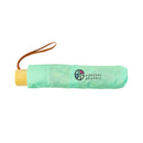 和柄テキスタイル 三つ折り畳み傘‐向日葵／ミント（わがらてきすたいる みつ折りたたみ傘-ひまわり）