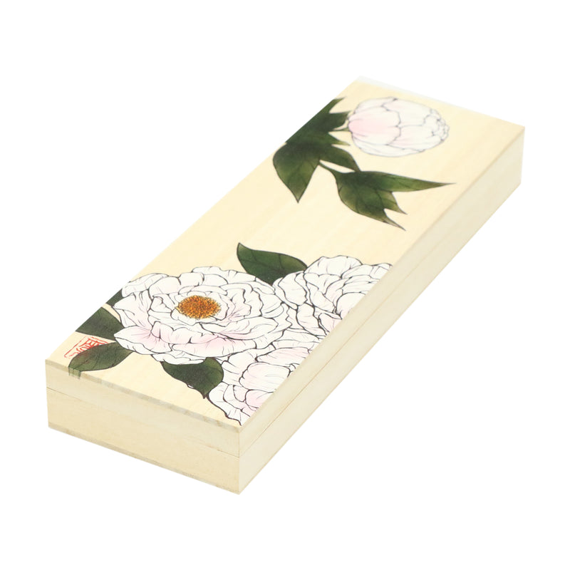 化粧桐箱 中-白牡丹(けしょうきりばこ ちゅう-しろぼたん)