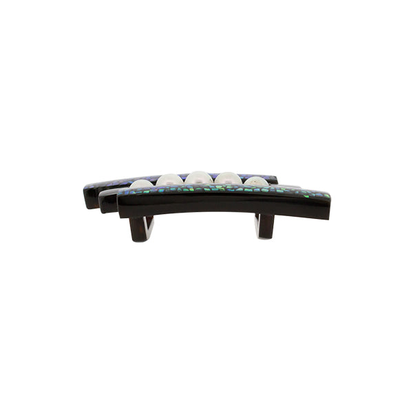 本鼈甲帯留め‐満月螺鈿真珠｜おしゃれな帯留めブランド［おびど