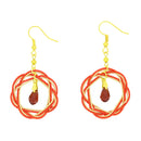 伝統水引細工耳刺‐あいおい結び（でんとうみずひきざいくピアス‐あいおいむすび）