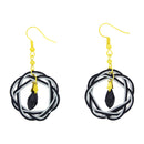 伝統水引細工耳刺‐あいおい結び（でんとうみずひきざいくピアス‐あいおいむすび）