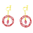 伝統水引細工耳飾‐あいおい結び（でんとうみずひきざいくイヤリング‐あいおいむすび）