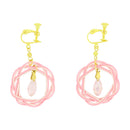 伝統水引細工耳飾‐あいおい結び（でんとうみずひきざいくイヤリング‐あいおいむすび）