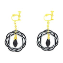 伝統水引細工耳飾‐あいおい結び（でんとうみずひきざいくイヤリング‐あいおいむすび）