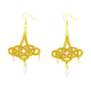 伝統水引細工耳刺‐シャンデリア（でんとうみずひきざいくピアス‐しゃんでりあ）