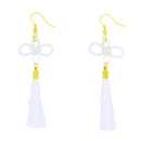 伝統水引細工耳刺‐二重叶結び（でんとうみずひきざいくピアス‐にじゅうかないむすび）