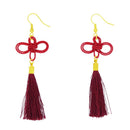 伝統水引細工耳刺‐二重叶結び（でんとうみずひきざいくピアス‐にじゅうかないむすび）