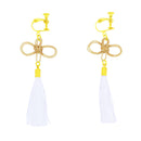 伝統水引細工耳飾‐二重叶結び（でんとうみずひきざいくイヤリング‐にじゅうかないむすび）