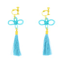 伝統水引細工耳飾‐二重叶結び（でんとうみずひきざいくイヤリング‐にじゅうかないむすび）