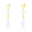 伝統水引細工耳飾‐二重叶結び（でんとうみずひきざいくイヤリング‐にじゅうかないむすび）