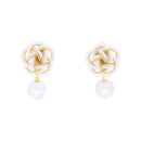 伝統水引細工耳飾‐雪解け（でんとうみずひきざいくイヤリング‐ゆきどけ）